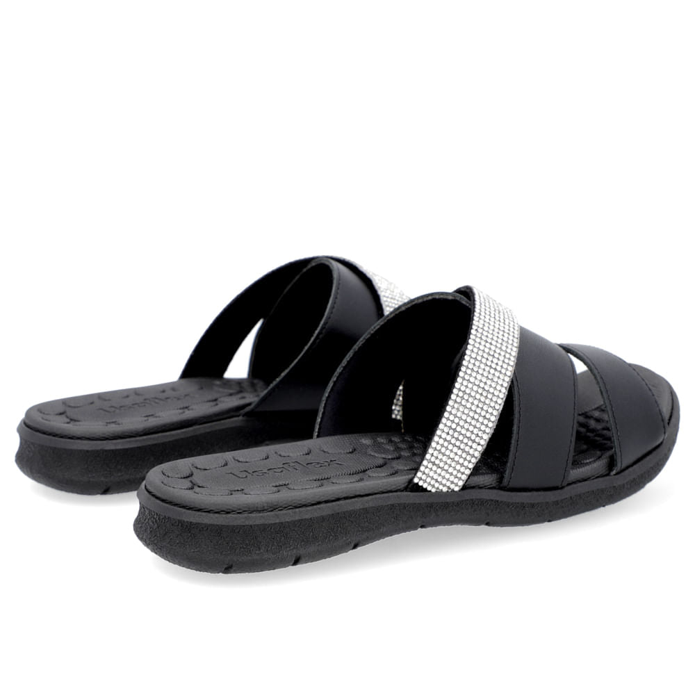 Slide Birken Dourado Couro Enfeite