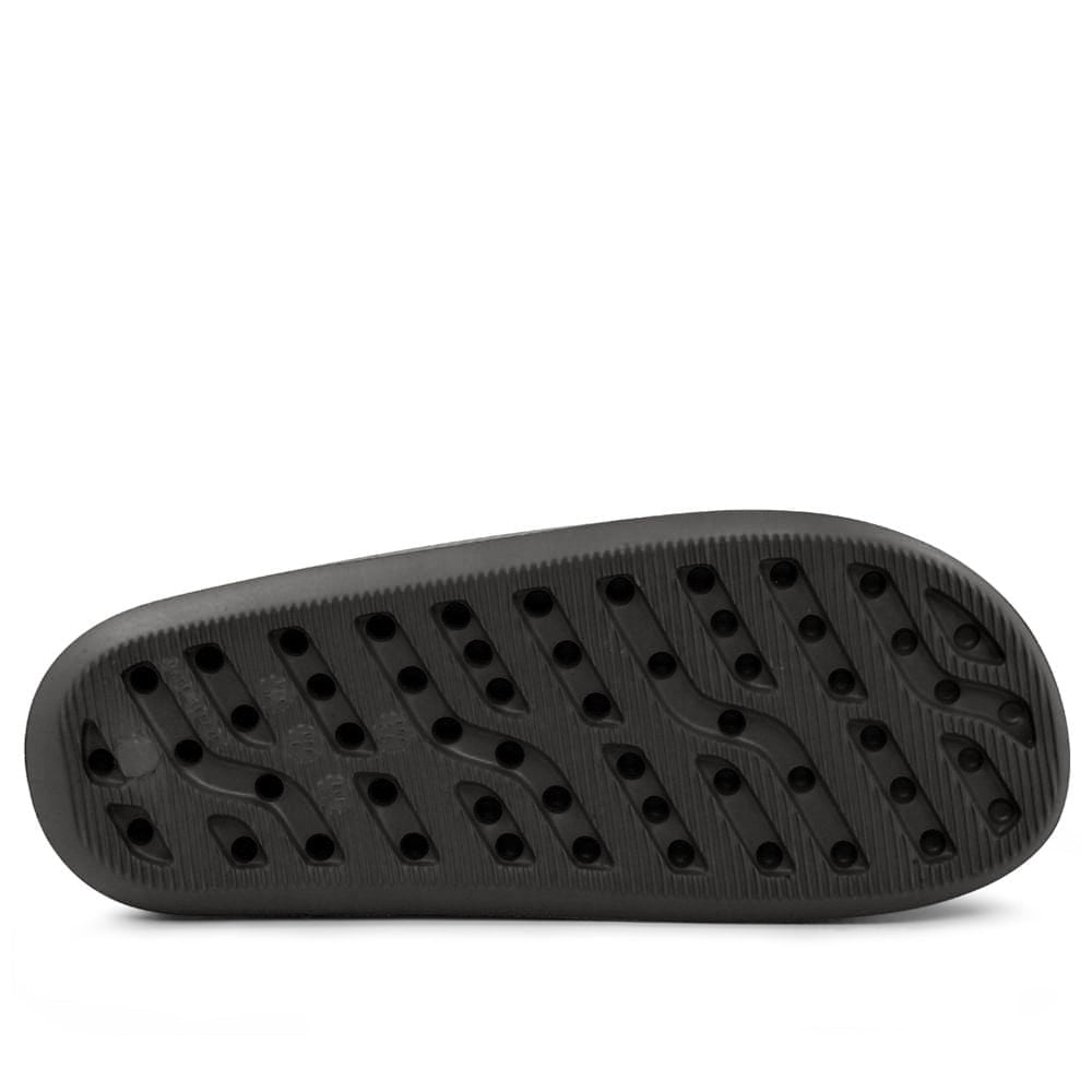 Chinelo Slide Preto Poofy Salto Plataforma Eva