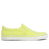 Tênis Casual Slip On Verde Tecido