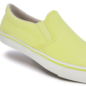 Tênis Casual Slip On Verde Tecido